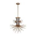 Elk Signature Lucy Spike 21'' Wide 4Light Chandelier, Antique Gold D3571